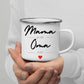 Personalisiertes Tasse Schwangerschaft verkünden: Mama seit..Oma ab.. | Geschenk zur Geburt Little Mathilda Little Mathilda Emaille Tasse