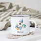 Raketenflieger Little Mathilda Little Mathilda Emaille Tasse