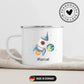 Raketenflieger Little Mathilda Little Mathilda Emaille Tasse