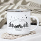 Retro Motorrad Camping Tasse Little Mathilda Little Mathilda Emaille Tasse