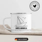 Segelboot Tasse mit Namen Little Mathilda Little Mathilda Emaille Tasse