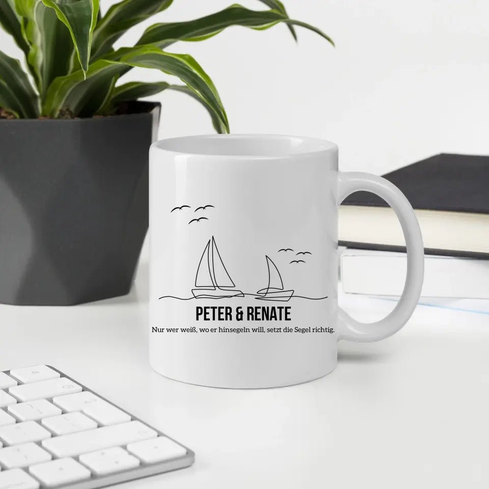Segler Tasse mit Namen Little Mathilda Little Mathilda Emaille Tasse