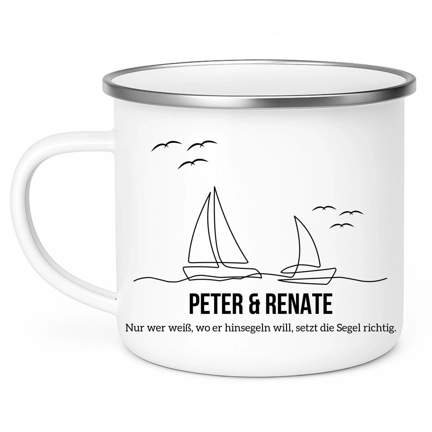 Segler Tasse mit Namen Little Mathilda Little Mathilda Emaille Tasse