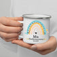 Tasse zur Erstkommunion Regenbogen Little Mathilda Little Mathilda Emaille Tasse