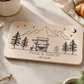 Personalisiertes Frühstücksbrett Camper mit Namen und Gravur aus Buchenholz Little Mathilda Little Mathilda Frühstücksbrett