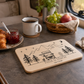 Personalisiertes Frühstücksbrett Camper mit Namen und Gravur aus Buchenholz Little Mathilda Little Mathilda Frühstücksbrett