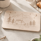 Personalisiertes Frühstücksbrett Camping van mit Aufstelldach mit Namen und Gravur aus 100% Buchenholz Little Mathilda Little Mathilda Frühstücksbrett