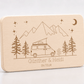 Personalisiertes Frühstücksbrett Camping van mit Aufstelldach mit Namen und Gravur aus 100% Buchenholz Little Mathilda Little Mathilda Frühstücksbrett