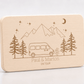 Personalisiertes Frühstücksbrett für Camper "Camper Van" mit Namen und Gravur aus 100% Buchenholz Little Mathilda Little Mathilda Frühstücksbrett