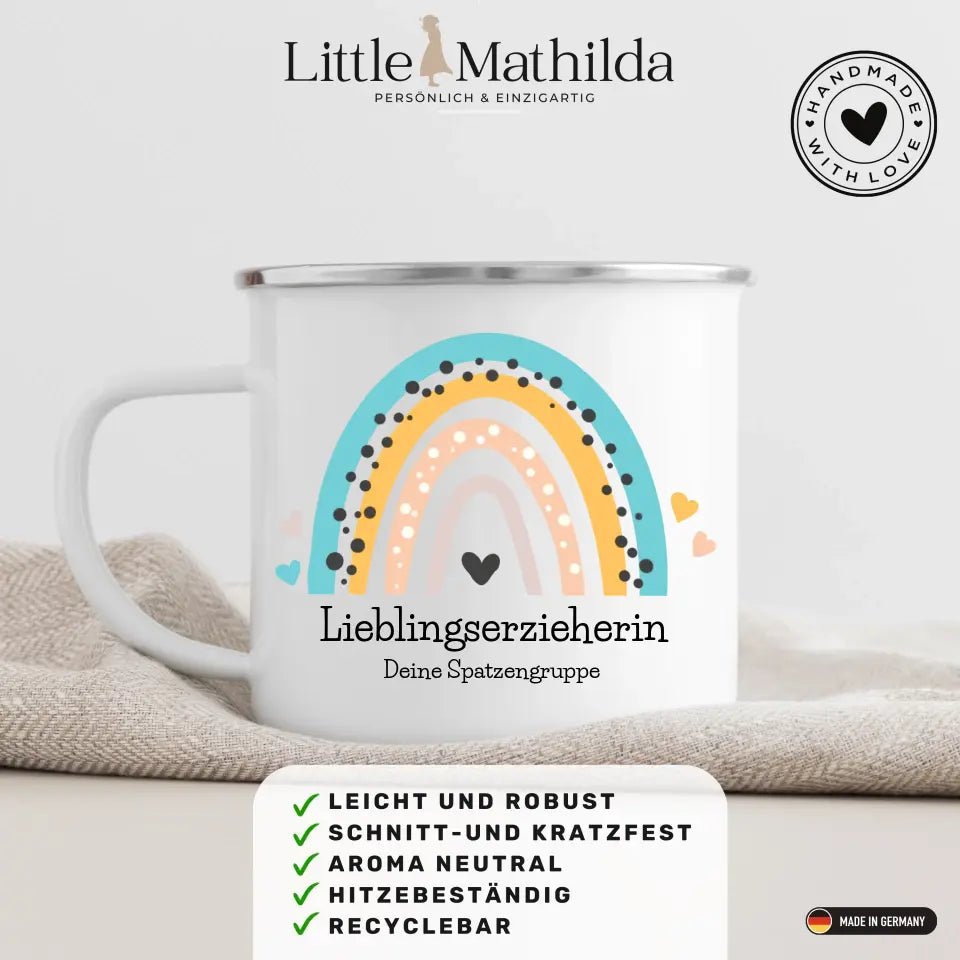 Abschiedsgeschenk für Erzieher: "Danke, dass du uns..." Little Mathilda Little Mathilda Keramik Tasse