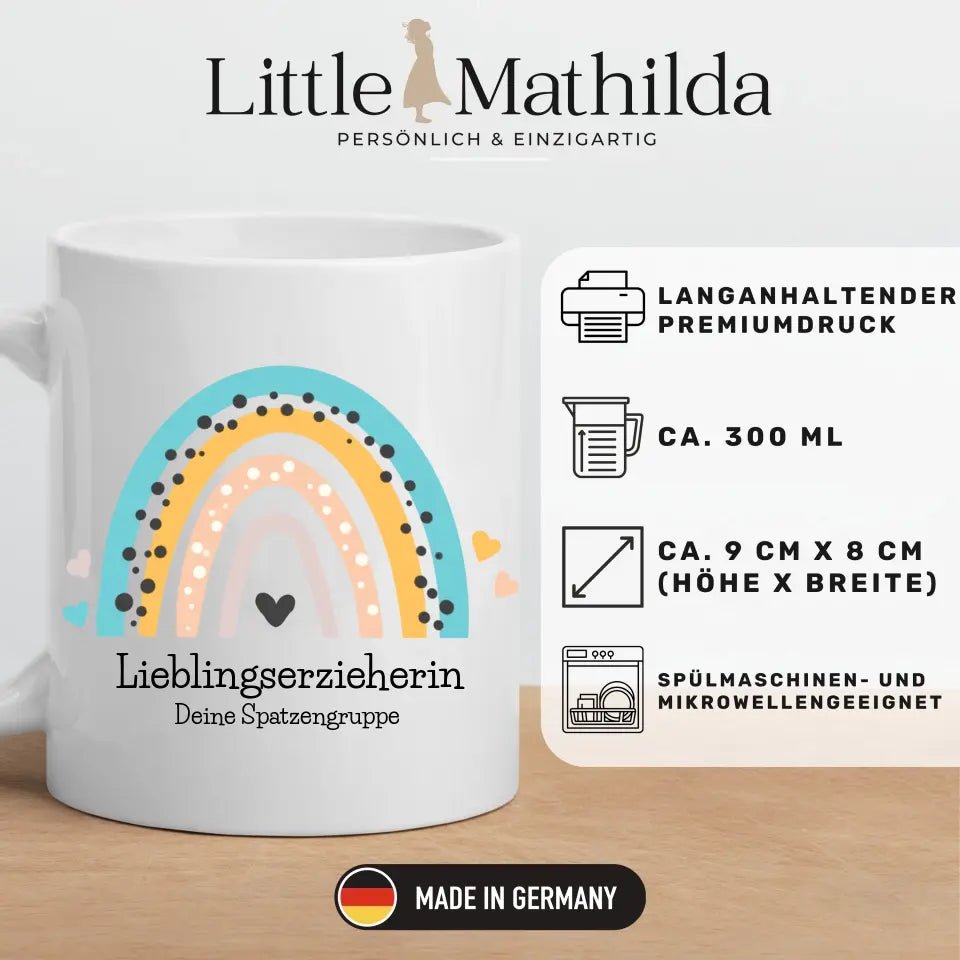 Abschiedsgeschenk für Erzieher: "Danke, dass du uns..." Little Mathilda Little Mathilda Keramik Tasse