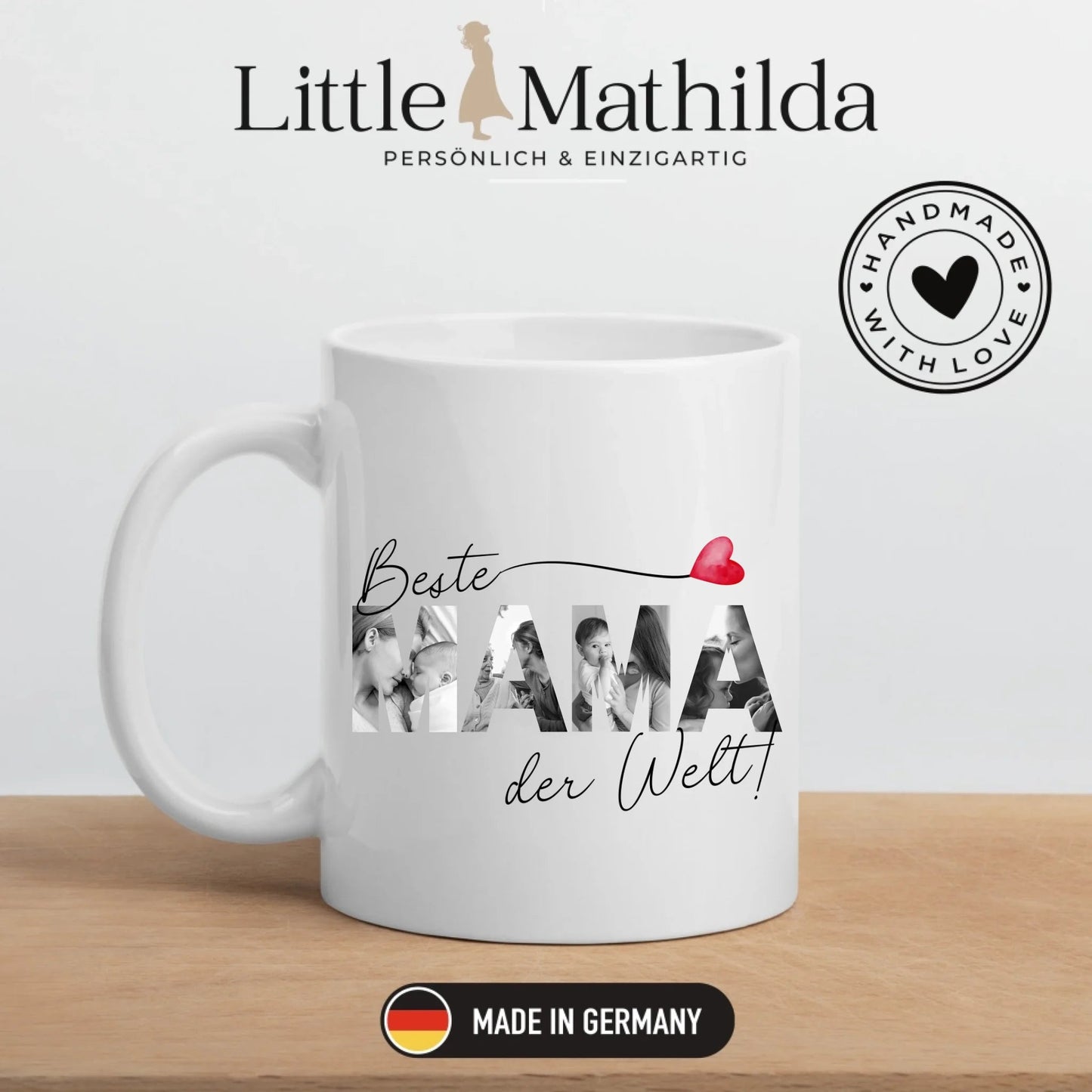 Beste Mama Tasse mit Fotos Little Mathilda Little Mathilda Keramik Tasse
