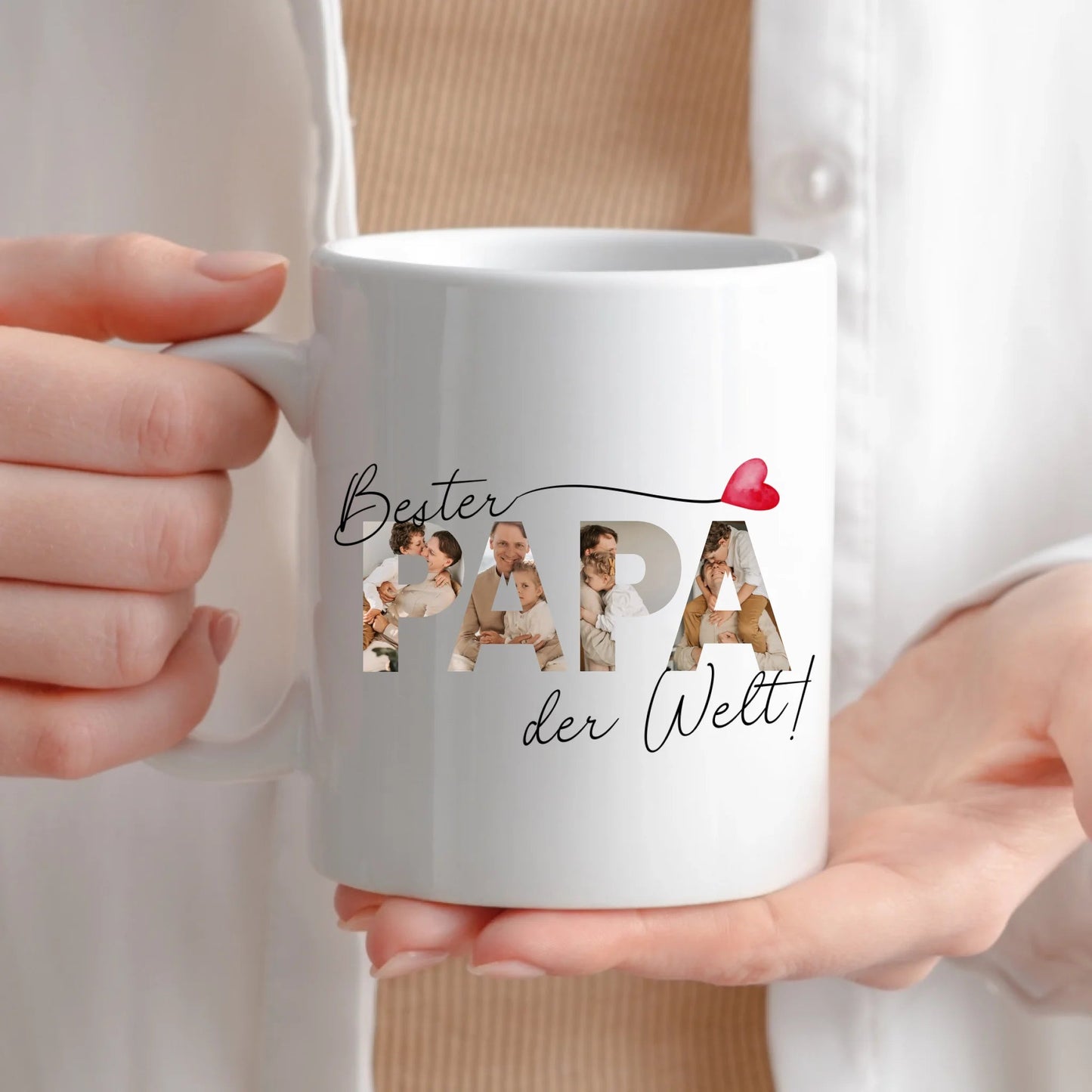 Bester Papa Tasse mit Fotos Little Mathilda Little Mathilda Keramik Tasse