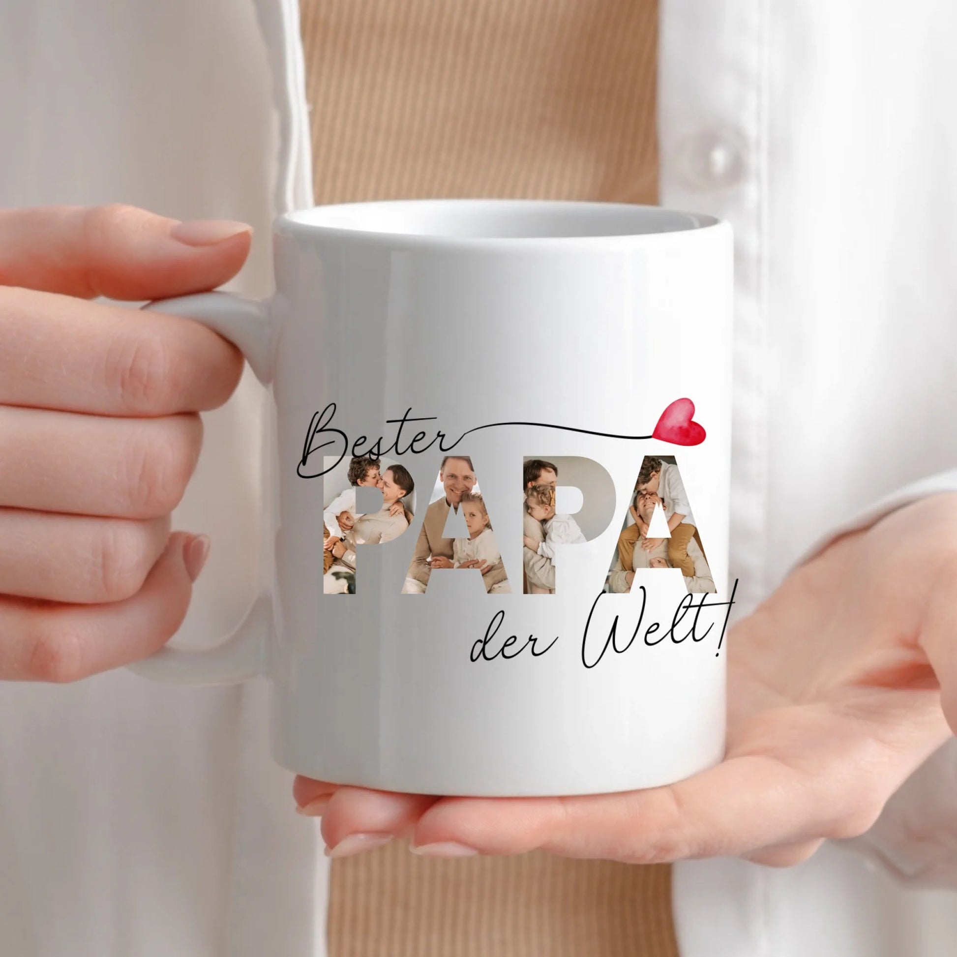 Bester Papa Tasse mit Fotos Little Mathilda Little Mathilda Keramik Tasse