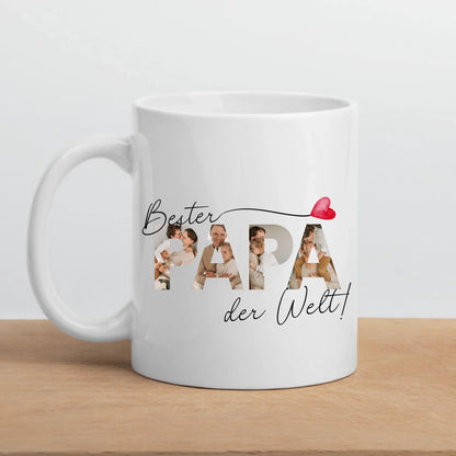 Bester Papa Tasse mit Fotos Little Mathilda Little Mathilda Keramik Tasse