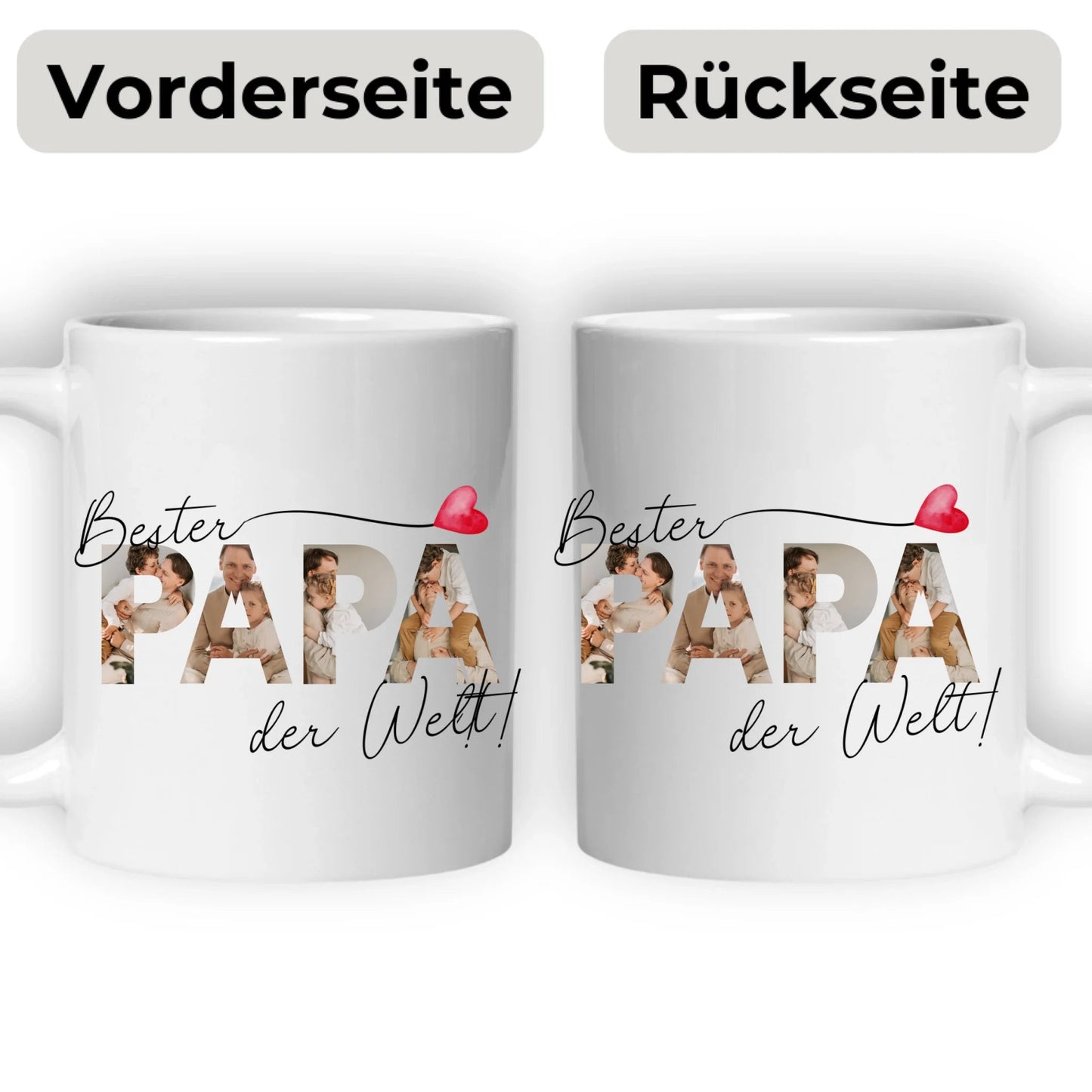 Bester Papa Tasse mit Fotos Little Mathilda Little Mathilda Keramik Tasse