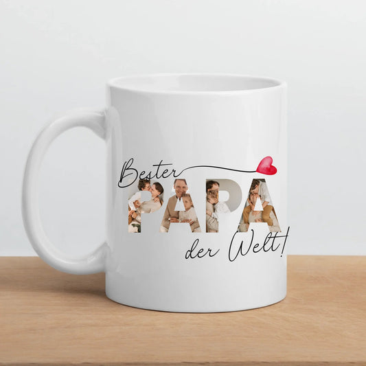 Bester Papa Tasse mit Fotos Little Mathilda Little Mathilda Keramik Tasse