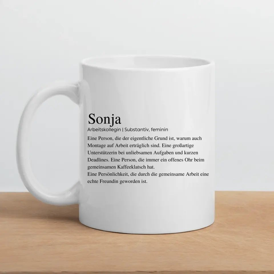 Definitionstasse Arbeitskollegin Little Mathilda Little Mathilda Keramik Tasse