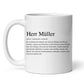 Definitionstasse Lehrer mit Namen Little Mathilda Little Mathilda Keramik Tasse