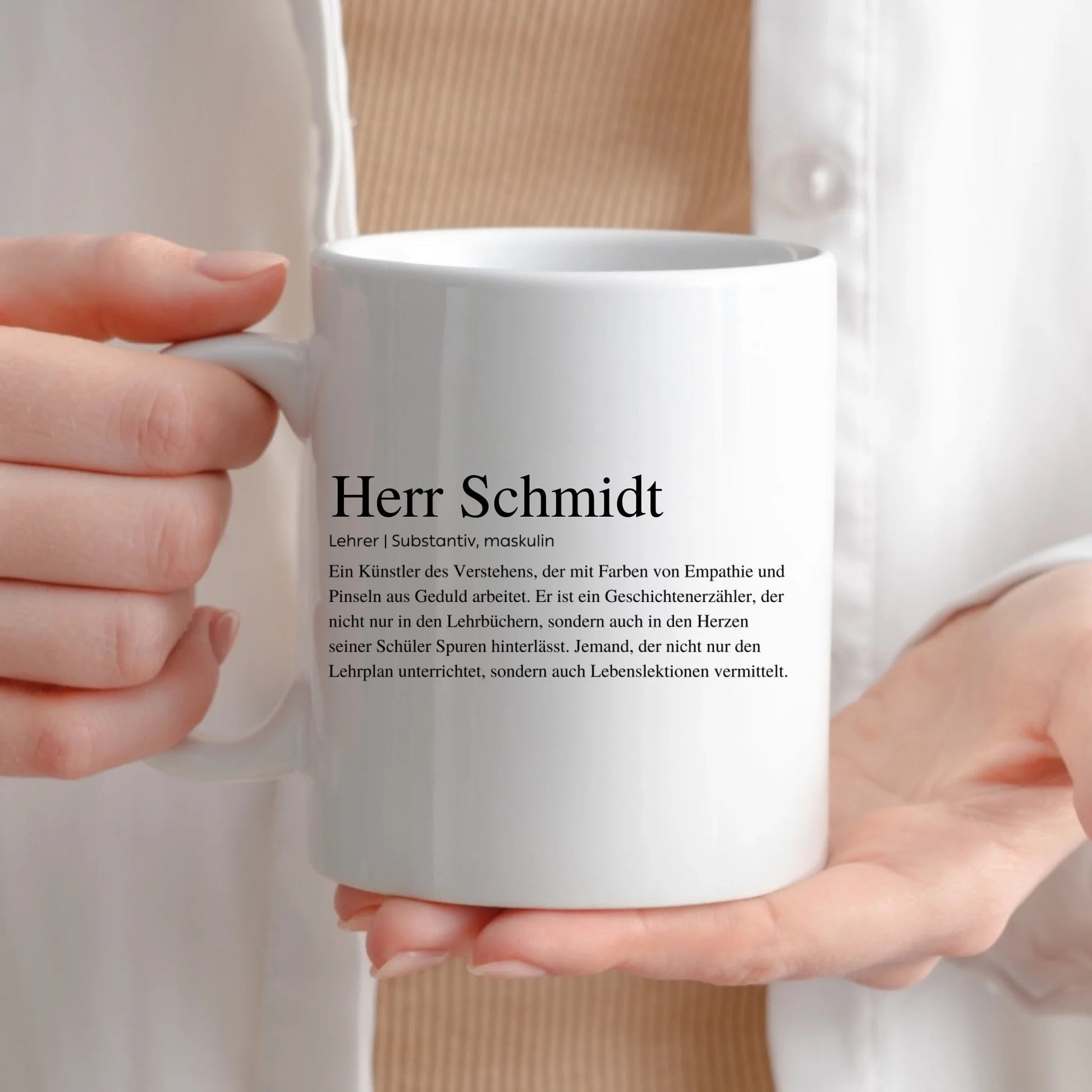 Definitionstasse Lehrer mit Namen Little Mathilda Little Mathilda Keramik Tasse
