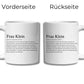 Definitionstasse Lehrer mit Namen Little Mathilda Little Mathilda Keramik Tasse