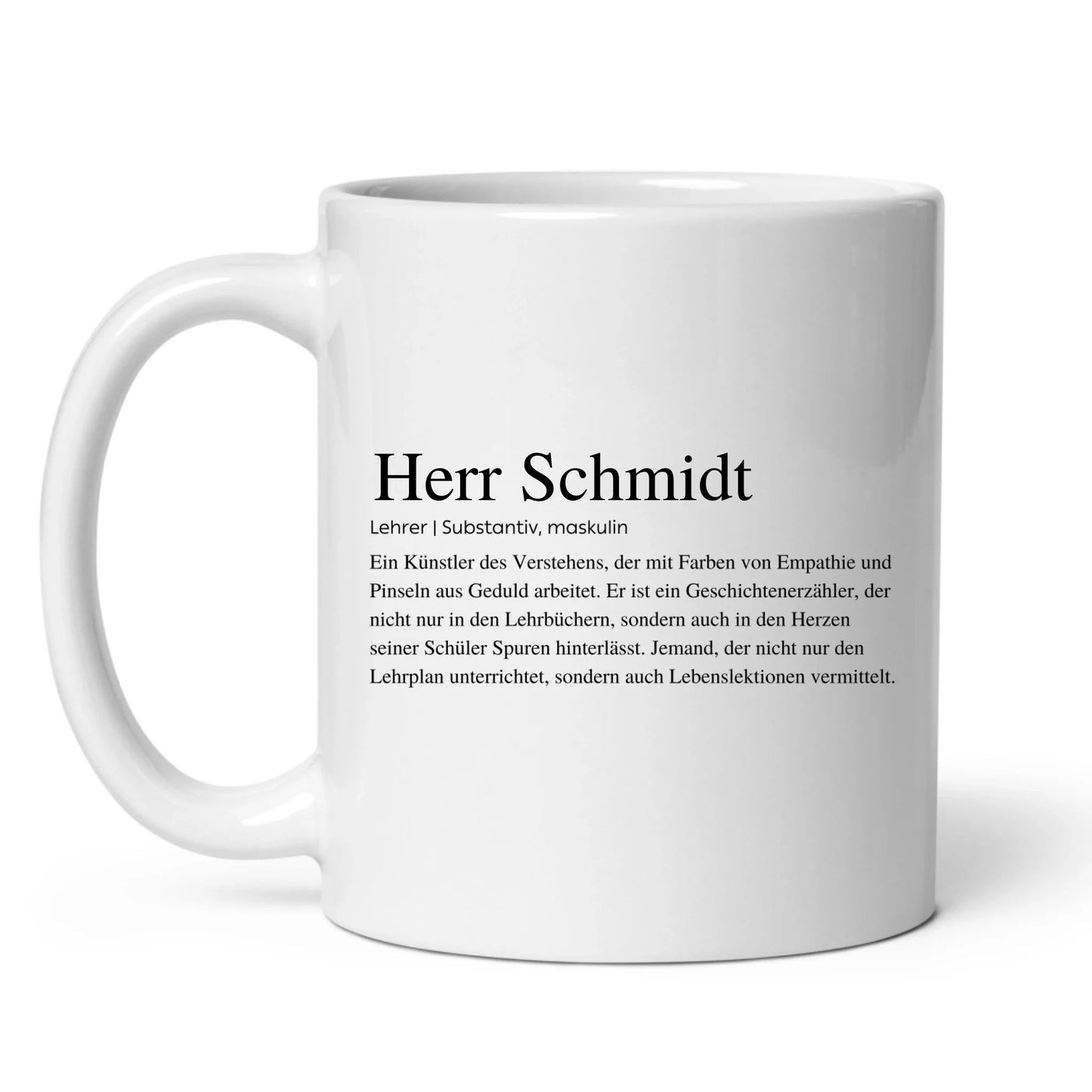 Definitionstasse Lehrer mit Namen Little Mathilda Little Mathilda Keramik Tasse