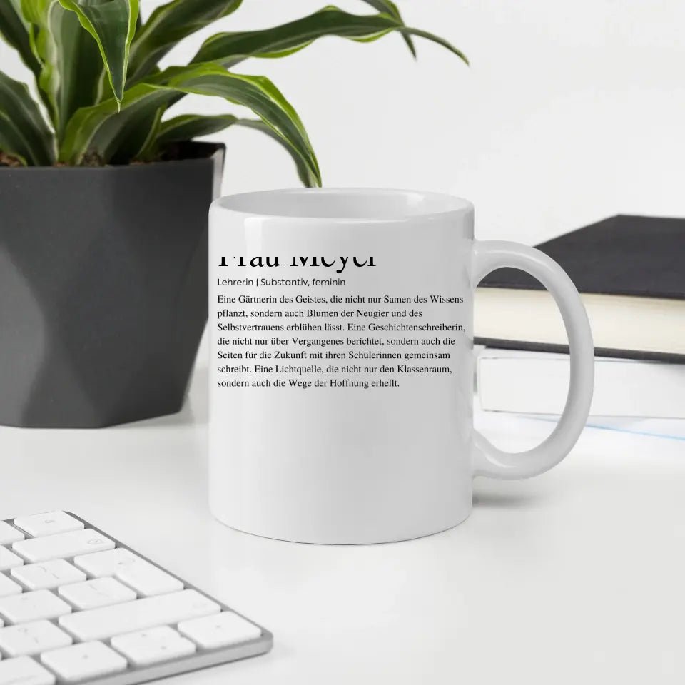 Definitionstasse Lehrerin mit Namen Little Mathilda Little Mathilda Keramik Tasse
