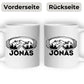 Skifahrer Tasse mit Namen Little Mathilda Little Mathilda Keramik Tasse, Emaille Tasse