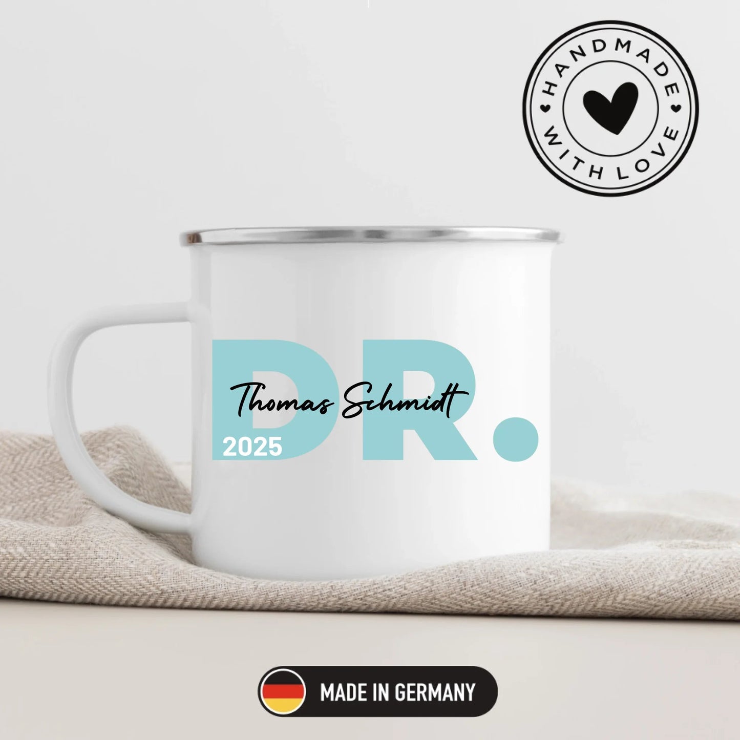 Geschenk zum Doktortitel: Personalisierte Tasse Doktor 2025 Little Mathilda Little Mathilda Keramik Tasse