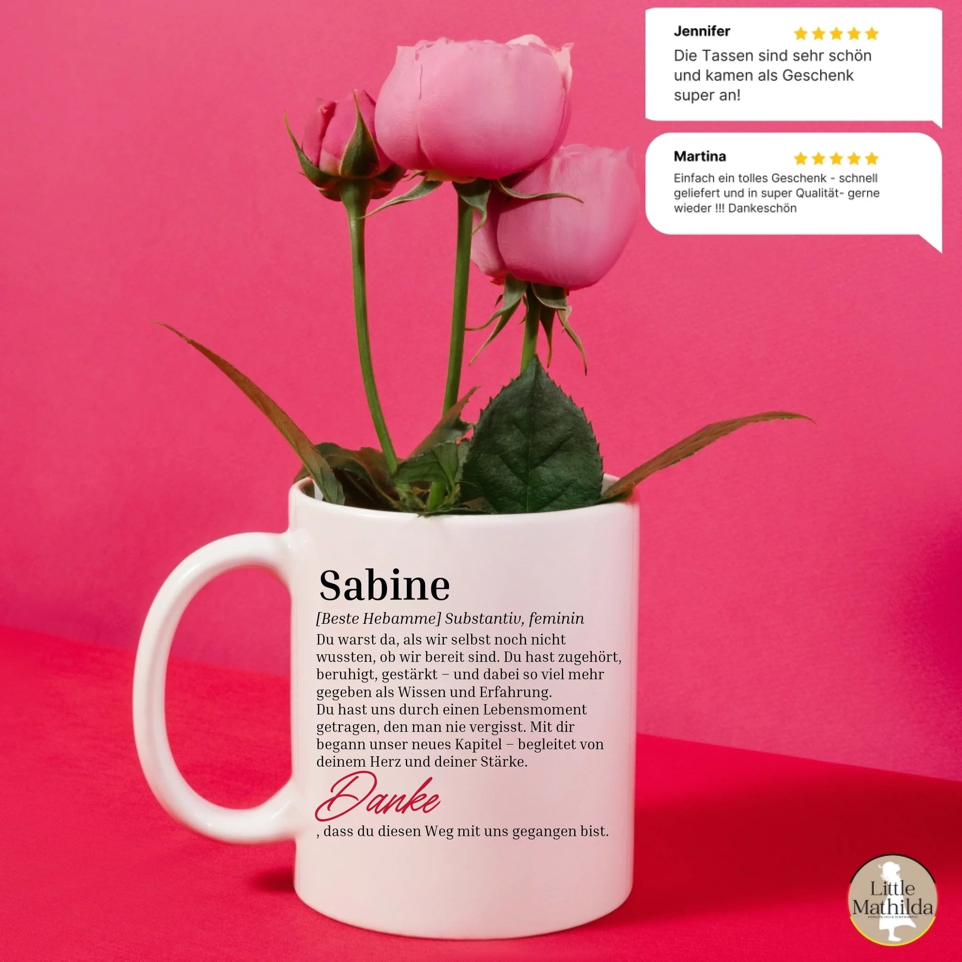 Personalisierte Keramik Tasse von Little Mathilda