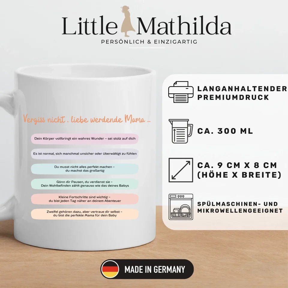 Geschenktasse für werdende Mama´s Little Mathilda Little Mathilda Keramik Tasse