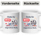 Kaffeetasse Tasse mit Spruch: Danke für 99+ ungesehene Reels Little Mathilda Little Mathilda Keramik Tasse