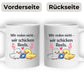 Kaffeetasse Tasse mit Spruch: Wir reden nicht, wir schicken Reels Little Mathilda Little Mathilda Keramik Tasse