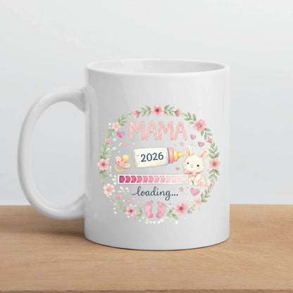 Keramik Tasse Schwangerschaft verkünden: Mama Loading... Little Mathilda Little Mathilda Keramik Tasse