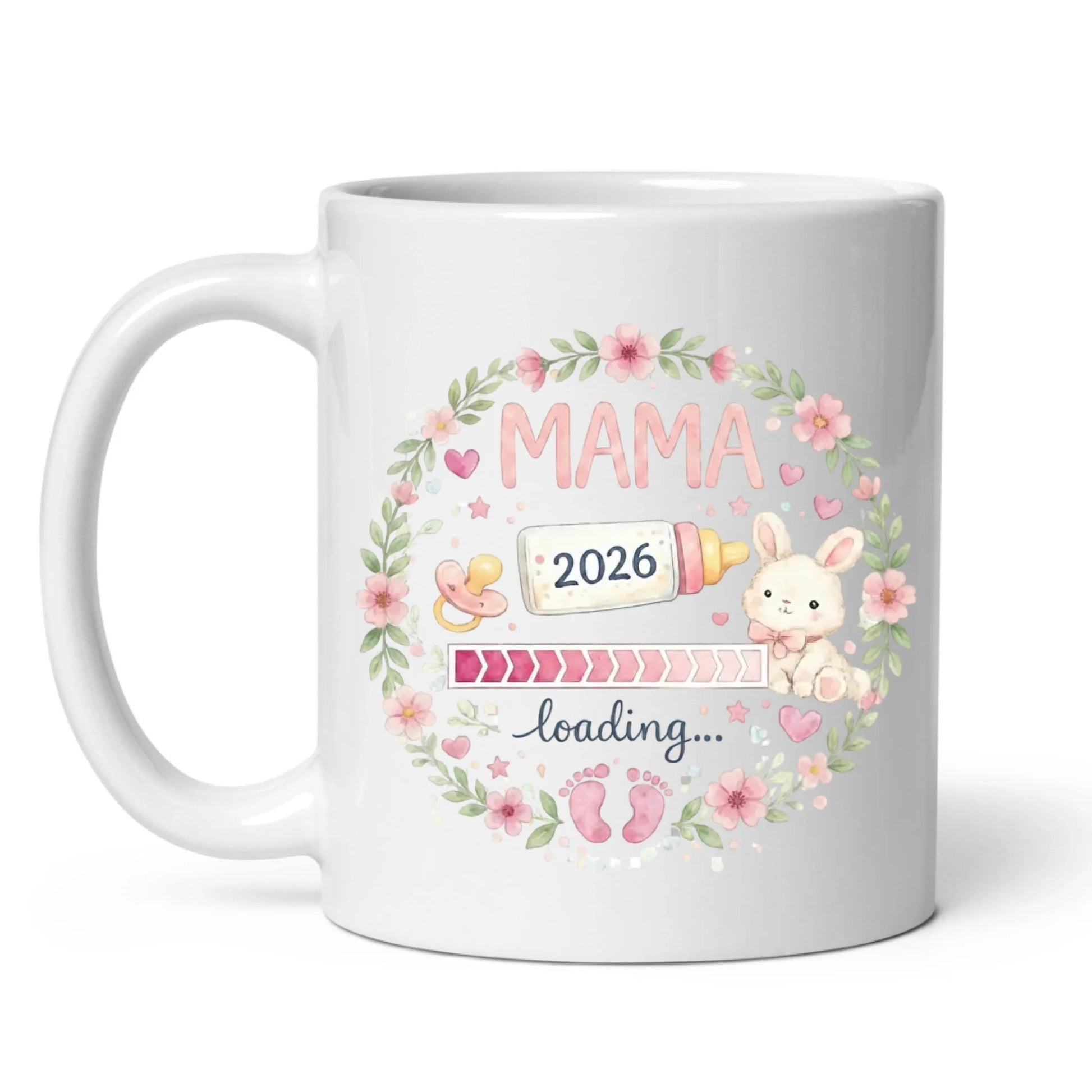 Keramik Tasse Schwangerschaft verkünden: Mama Loading... Little Mathilda Little Mathilda Keramik Tasse