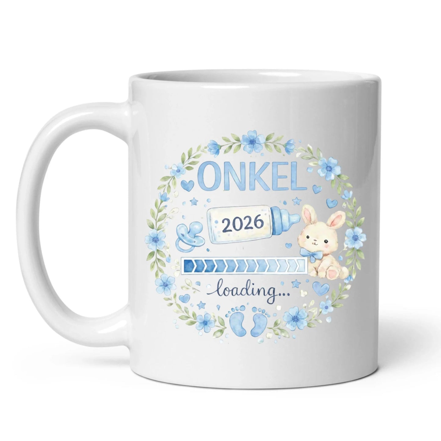 Keramik Tasse Schwangerschaft verkünden: Onkel Loading... Little Mathilda Little Mathilda Keramik Tasse