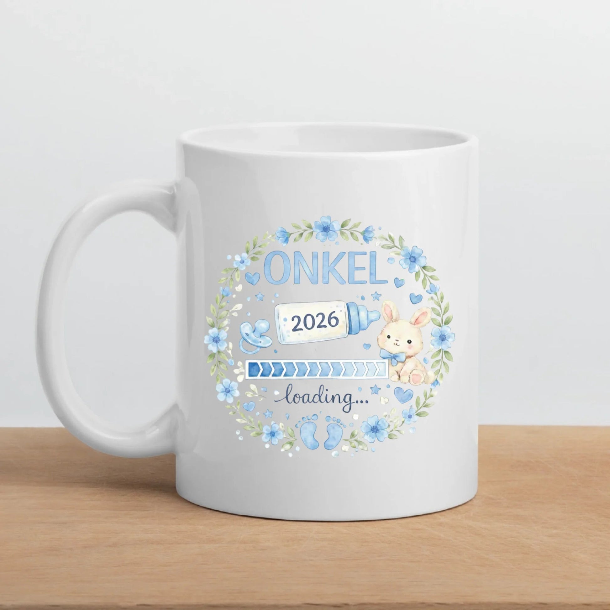 Keramik Tasse Schwangerschaft verkünden: Onkel Loading... Little Mathilda Little Mathilda Keramik Tasse