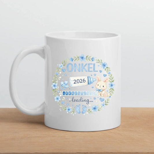 Keramik Tasse Schwangerschaft verkünden: Onkel Loading... Little Mathilda Little Mathilda Keramik Tasse