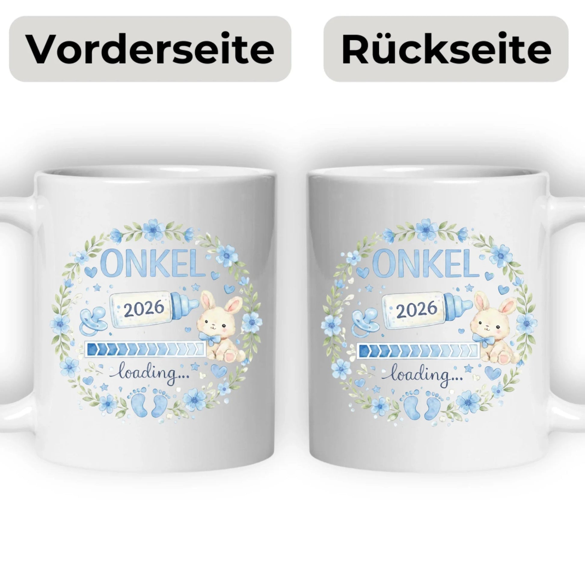 Keramik Tasse Schwangerschaft verkünden: Onkel Loading... Little Mathilda Little Mathilda Keramik Tasse