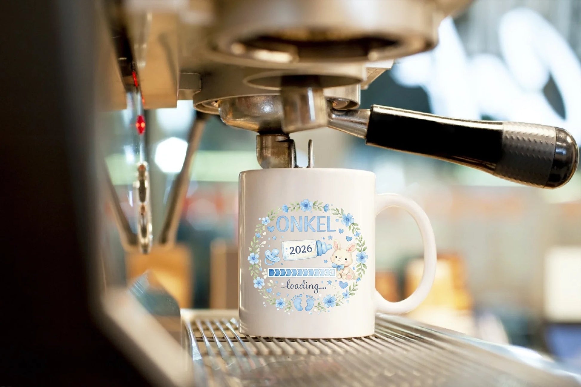 Keramik Tasse Schwangerschaft verkünden: Onkel Loading... Little Mathilda Little Mathilda Keramik Tasse