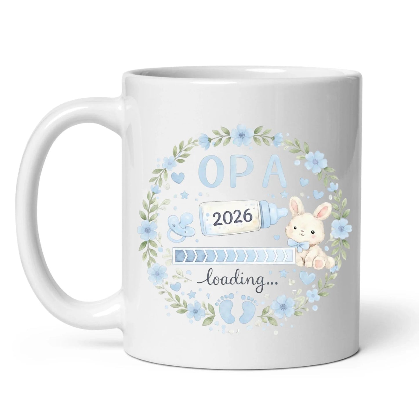 Keramik Tasse Schwangerschaft verkünden: Opa Loading... Little Mathilda Little Mathilda Keramik Tasse
