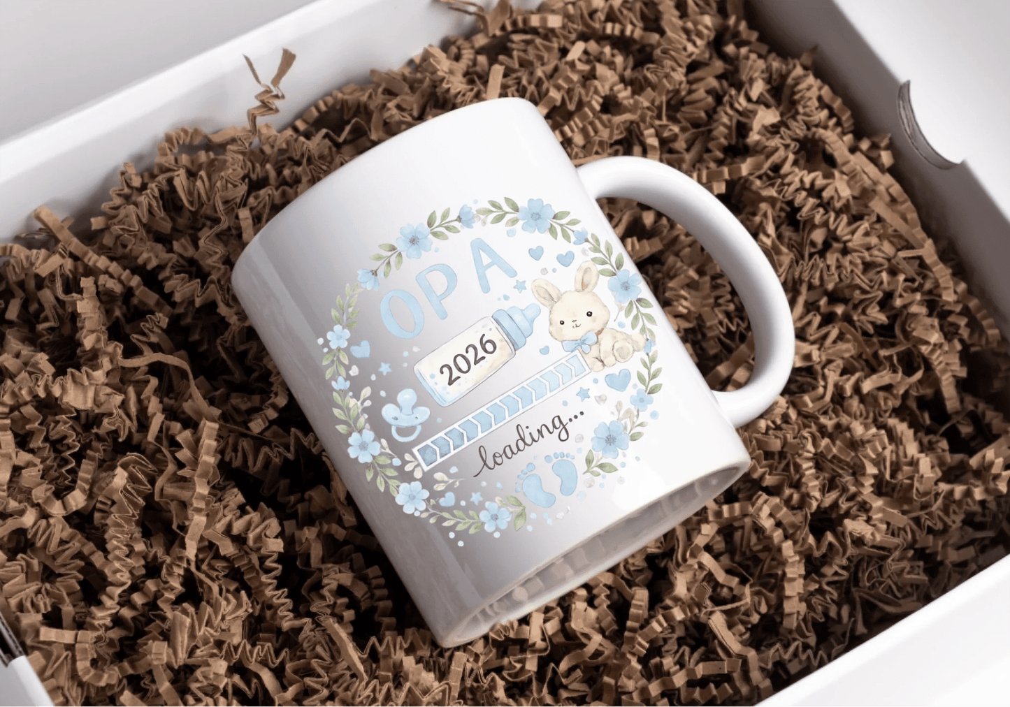 Keramik Tasse Schwangerschaft verkünden: Opa Loading... Little Mathilda Little Mathilda Keramik Tasse