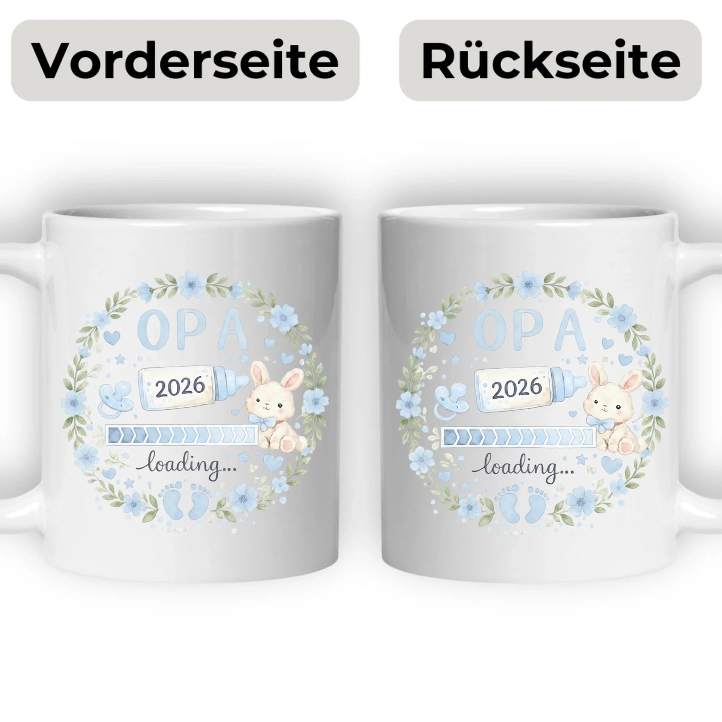 Keramik Tasse Schwangerschaft verkünden: Opa Loading... Little Mathilda Little Mathilda Keramik Tasse