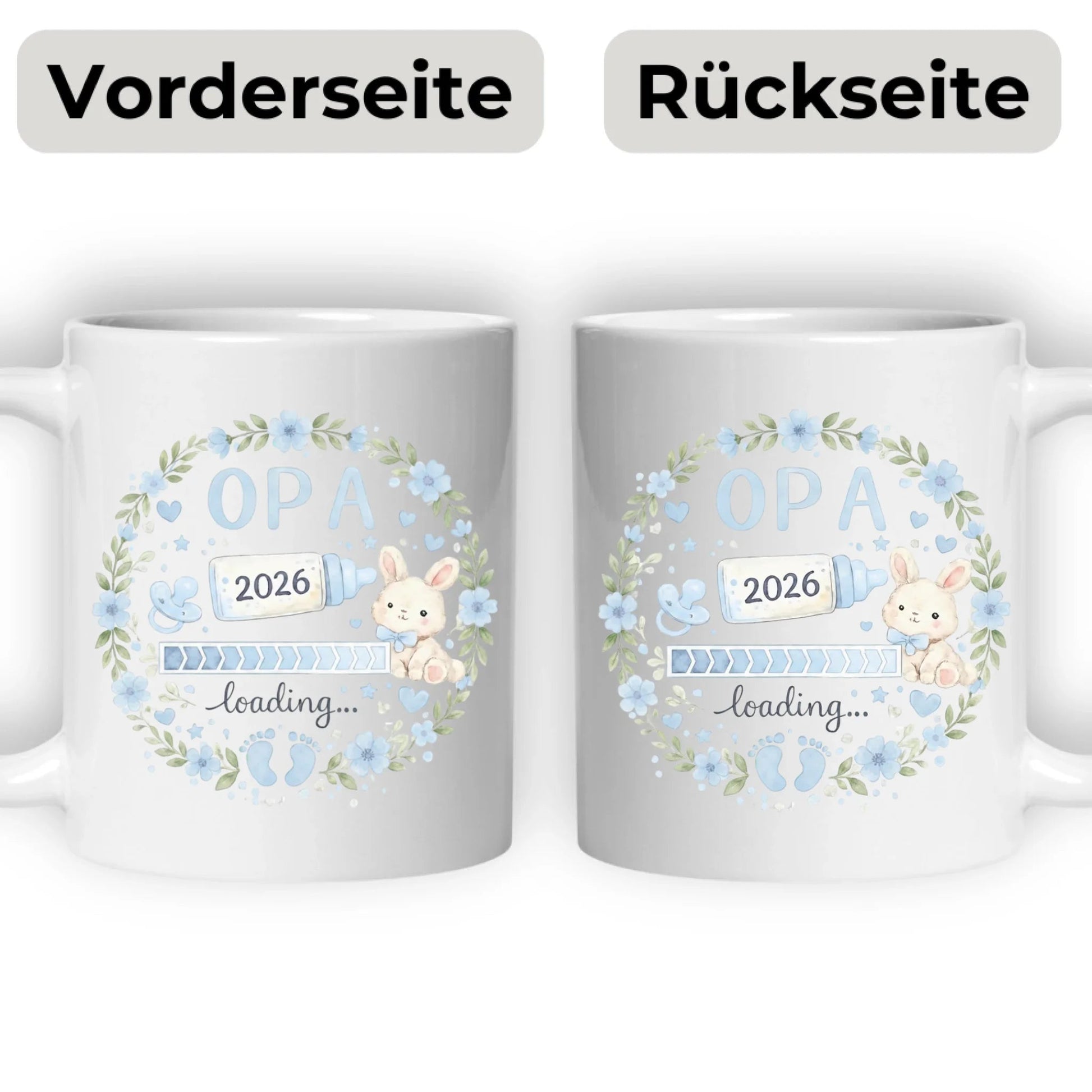 Keramik Tasse Schwangerschaft verkünden: Opa Loading... Little Mathilda Little Mathilda Keramik Tasse