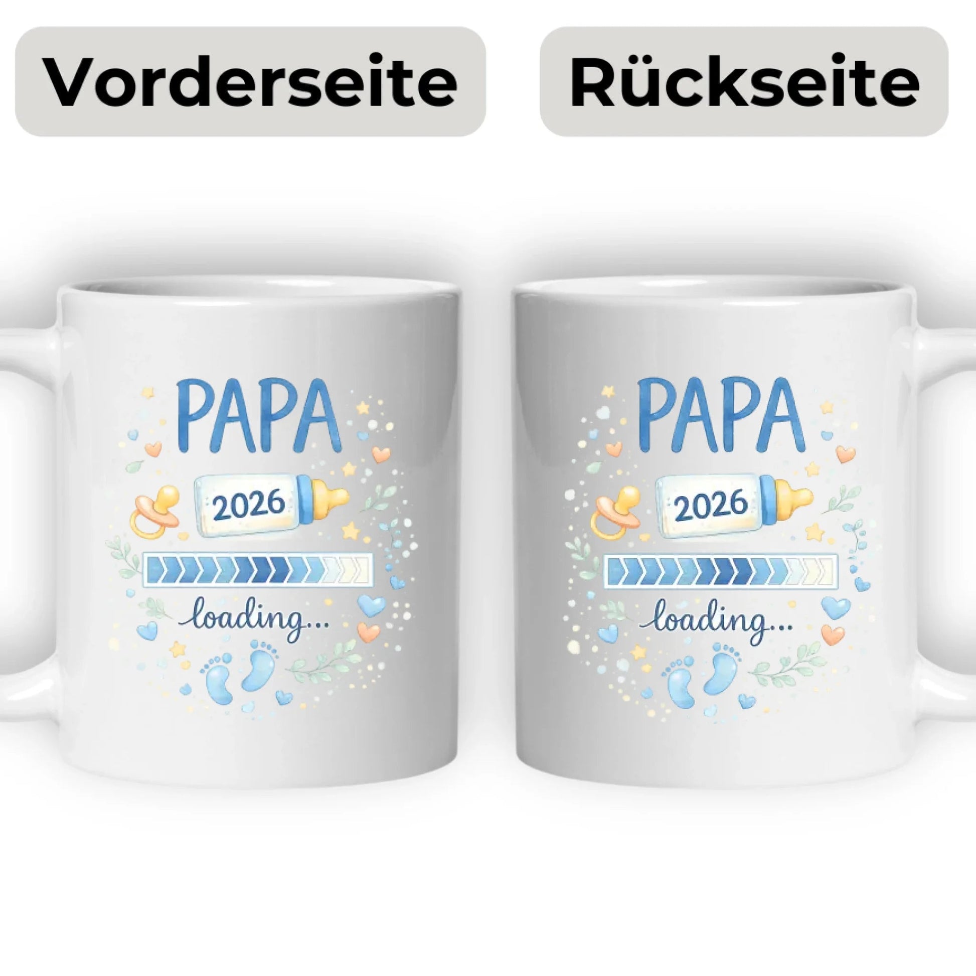 Keramik Tasse Schwangerschaft verkünden: Papa Loading... Little Mathilda Little Mathilda Keramik Tasse