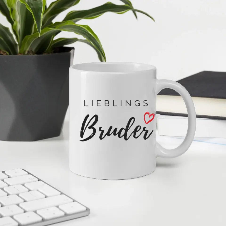 Lieblings Bruder Tasse – Geschenkidee für den besten Bruder Little Mathilda Little Mathilda Keramik Tasse