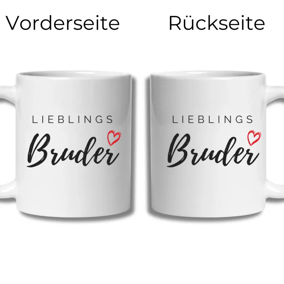 Lieblings Bruder Tasse – Geschenkidee für den besten Bruder Little Mathilda Little Mathilda Keramik Tasse