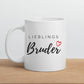 Lieblings Bruder Tasse – Geschenkidee für den besten Bruder Little Mathilda Little Mathilda Keramik Tasse