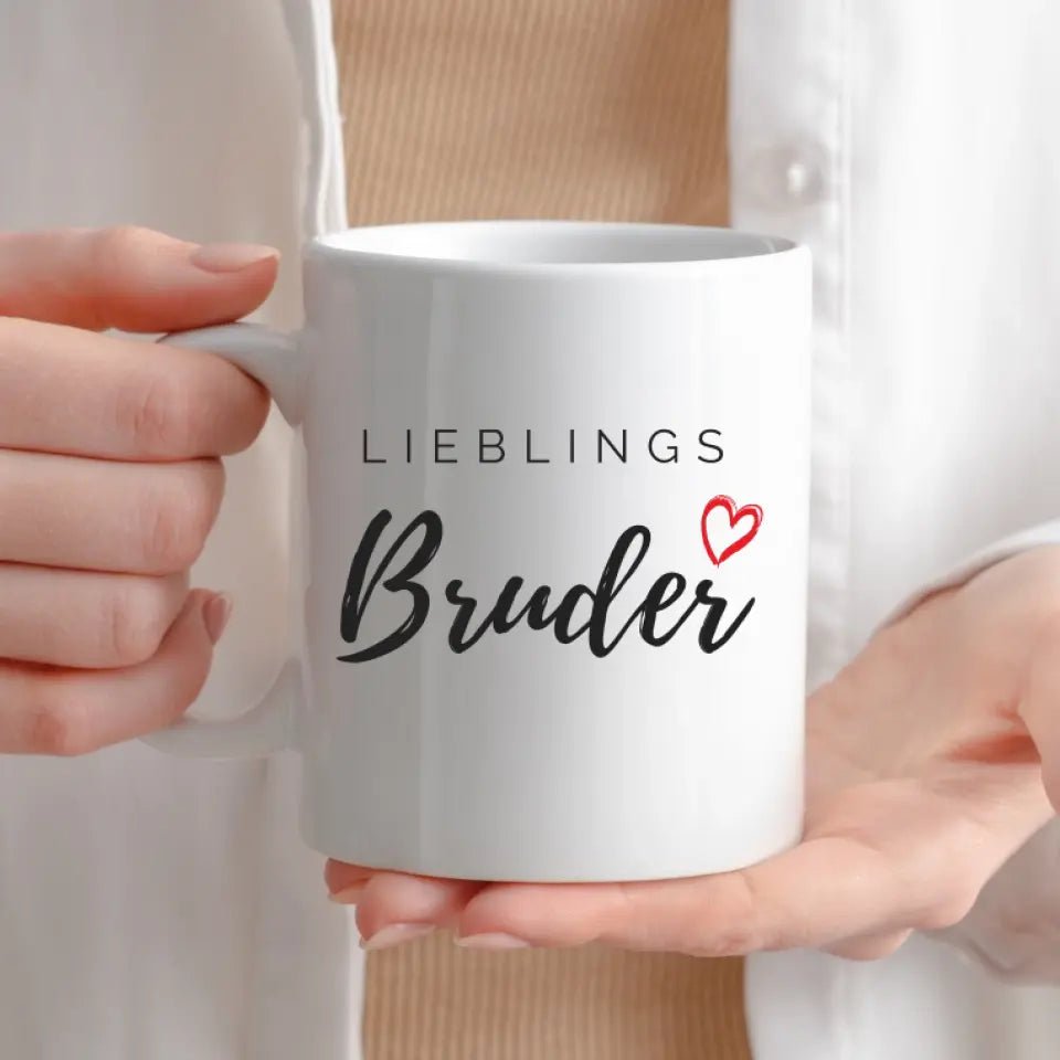 Lieblings Bruder Tasse – Geschenkidee für den besten Bruder Little Mathilda Little Mathilda Keramik Tasse