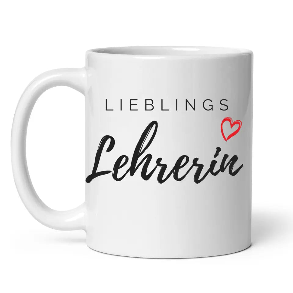 Lieblings Lehrerin / Lieblings Lehrer Tasse Little Mathilda Little Mathilda Keramik Tasse